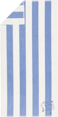 Полотенце банное Arabia Finland Stripes Muminki, хлопок, 70 140 см, синее