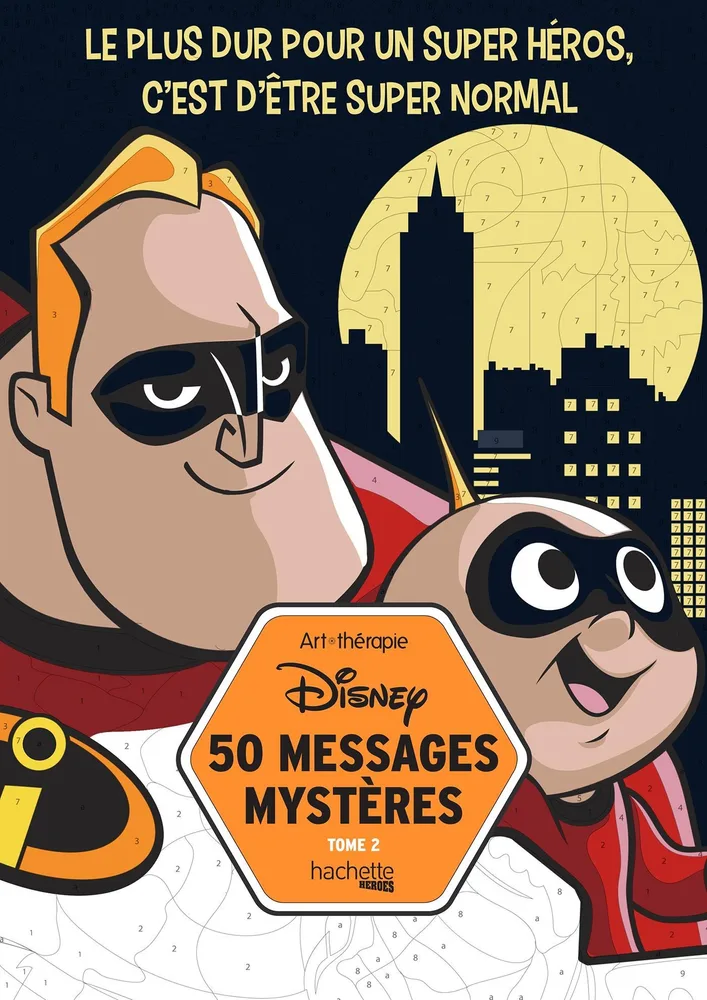 Раскраска по номерам 50 messages mystères Disney Tome 2
