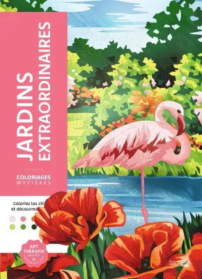 Раскраска по номерам Coloriages mystères - Jardins extraordinaires