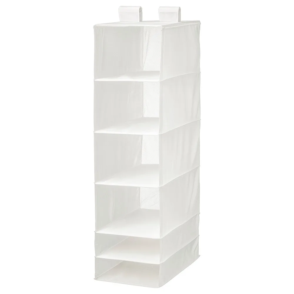 IKEA SKUBB (ИКЕА СКУББ) — Подвесной модуль, 6 секций, белый 35х45х125 см
