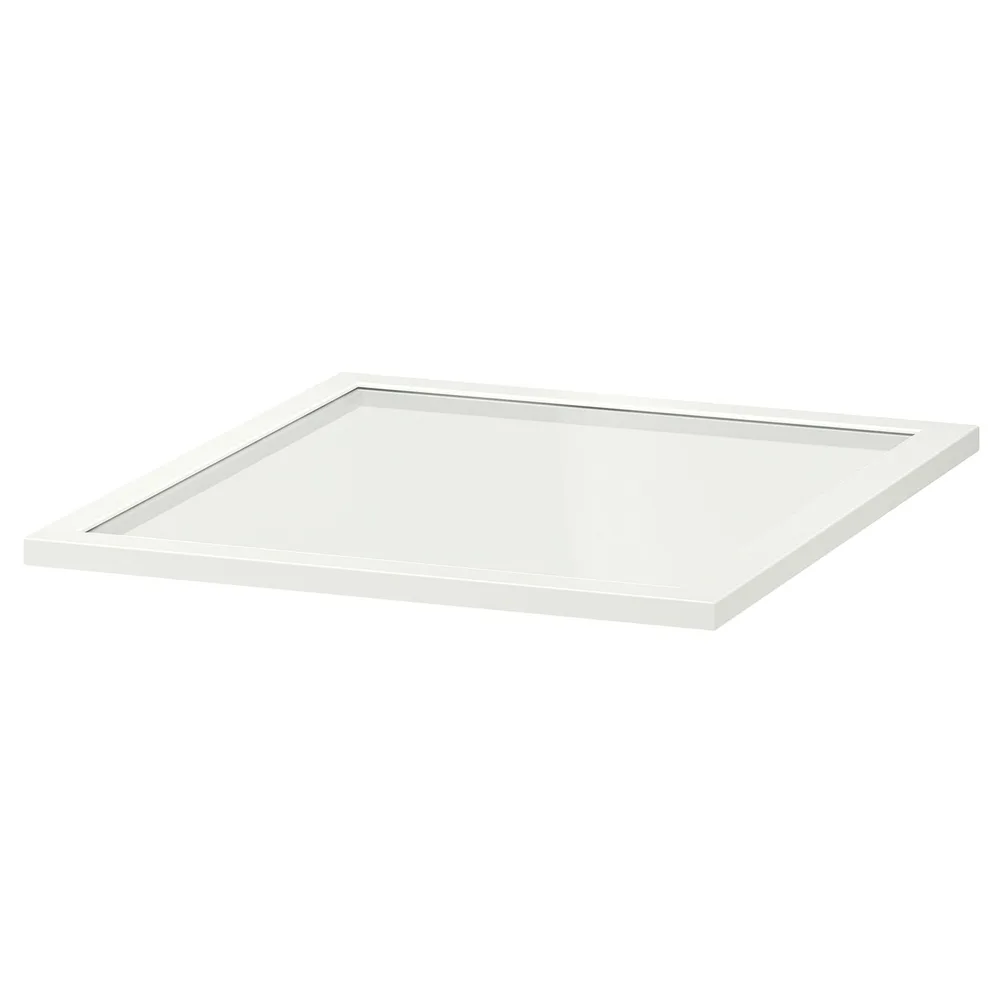 IKEA KOMPLEMENT (ИКЕА КОМПЛИМЕНТ) — Стеклянная полка, белый 50х58 см