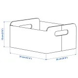 IKEA BESTÅ (ИКЕА БЕСТО) — Коробка, серый 25х31х15 см — фото 6