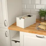 IKEA TORNVIKEN (ИКЕА ТОРНВИКЕН) — Коробка, кремовый 16х34х15 см — фото 2