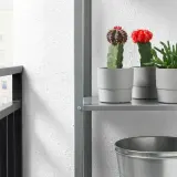 IKEA NYPON (ИКЕА НИПОН) — Кашпо, для дома/улицы серый 9 см — фото 3