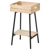 IKEA VANILJSTÅNG (ИКЕА ВАНИЛЙСТОНГ) — Подставка для растения, сосна/чёрный 55 см — фото 1