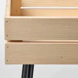 IKEA VANILJSTÅNG (ИКЕА ВАНИЛЙСТОНГ) — Подставка для растения, сосна/чёрный 55 см — фото 3