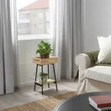IKEA VANILJSTÅNG (ИКЕА ВАНИЛЙСТОНГ) — Подставка для растения, сосна/чёрный 55 см — фото 4