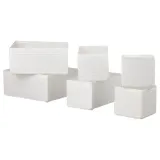 IKEA SKUBB (ИКЕА СКУББ) — Набор контейнеров, 6 шт., белый — фото 1