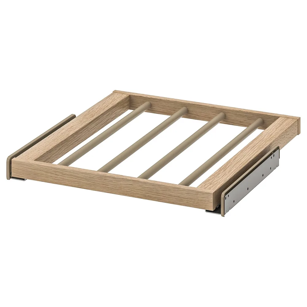 IKEA KOMPLEMENT (ИКЕА КОМПЛИМЕНТ) — Выдвижная вешалка для брюк, под беленый дуб 50х58 см