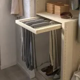 IKEA KOMPLEMENT (ИКЕА КОМПЛИМЕНТ) — Выдвижная вешалка для брюк, под беленый дуб 50х58 см — фото 2