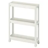 IKEA VESKEN (ИКЕА ВЕСКЕН) — Тележка, белый 54x18x71 см — фото 1