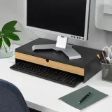 IKEA ELLOVEN (ИКЕА ЕЛЛОВЕН) — Подставка под монитор с ящиком, антрацит — фото 3