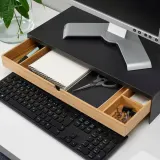 IKEA ELLOVEN (ИКЕА ЕЛЛОВЕН) — Подставка под монитор с ящиком, антрацит — фото 4