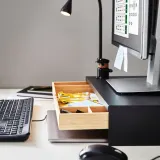 IKEA ELLOVEN (ИКЕА ЕЛЛОВЕН) — Подставка под монитор с ящиком, антрацит — фото 5
