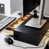 IKEA ELLOVEN (ИКЕА ЕЛЛОВЕН) — Подставка под монитор с ящиком, антрацит — фото 6