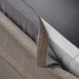 IKEA BERGMUND (ИКЕА БЕРГМУНД) — Чехол на стул, средняя длина, Nolhaga серый/бежевый — фото 4