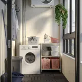 IKEA JOSTEIN (ИКЕА ЙОСТЕИН) — Полка, металл/для помещения и улицы белый 57x40 см — фото 3