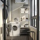 IKEA JOSTEIN (ИКЕА ЙОСТЕИН) — Полка, проволока/для помещения и улицы белый 57x40 см — фото 3