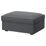 IKEA KIVIK (ИКЕА КИВИК) — Чехол на пуф с отделением для хранения, Gunnared средне-серый — фото 2