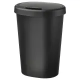 IKEA HÖLASS (ИКЕА ХЁЛАСС) — Корзина с крышкой, чёрный 8 л — фото 1