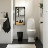 IKEA HÖLASS (ИКЕА ХЁЛАСС) — Корзина с крышкой, чёрный 8 л — фото 2