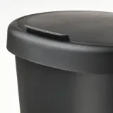 IKEA HÖLASS (ИКЕА ХЁЛАСС) — Корзина с крышкой, чёрный 8 л — фото 6