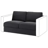 IKEA VIMLE (ИКЕА ВИМЛЕ) — Чехол на 2-местную секцию, Hillared антрацит — фото 2