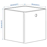 IKEA KUGGIS (ИКЕА КУГГИС) — Контейнер с крышкой, белый 32х32х32 см — фото 8
