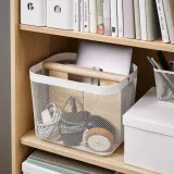 IKEA RISATORP (ИКЕА РИСАТОРП) — Корзина с разделителем, белый 33х24х23 см — фото 3