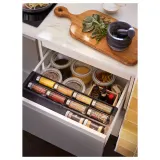 IKEA UPPDATERA (ИКЕА УППДАТЕРА) — Раздвижной органайзер для ящика, серый 60 см — фото 4