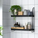 IKEA APOTEKARE (ИКЕА АПОТЕКАРЕ) — Полка настенная, чёрный 50х52 см — фото 2