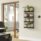 IKEA APOTEKARE (ИКЕА АПОТЕКАРЕ) — Полка настенная, чёрный 50х52 см — фото 5