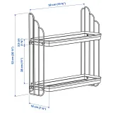 IKEA APOTEKARE (ИКЕА АПОТЕКАРЕ) — Полка настенная, чёрный 50х52 см — фото 6