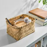 IKEA MJÖLKKANNA (ИКЕА МЙЁЛККАННА) — Корзина, бамбук 18х25х14 см — фото 3