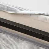 IKEA RAMNEFJÄLL (ИКЕА РАМНЕФЙЭЛЛ) — Чехол на каркас кровати, Klovsta серо-белый 140х200 см — фото 7