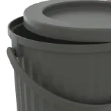 IKEA DAMMÄNG (ИКЕА ДАММЭНГ) — Контейнер для мусора с крышкой, тёмно-серый 8 л — фото 8