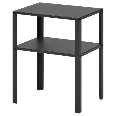 IKEA KNARREVIK (ИКЕА КНАРРЕВИК) — Столик прикроватный, чёрный 37x28 см