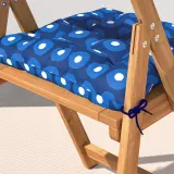 IKEA KLÖSAN (ИКЕА КЛЁСАН) — Подушка для стула садовая, тёмно-синяя 44x44 см — фото 3