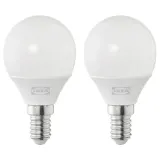 IKEA SOLHETTA (ИКЕА СОЛХЕТТА) — Лампа светодиодная E14 250 лм, шарообразная опаловая белая — фото 1