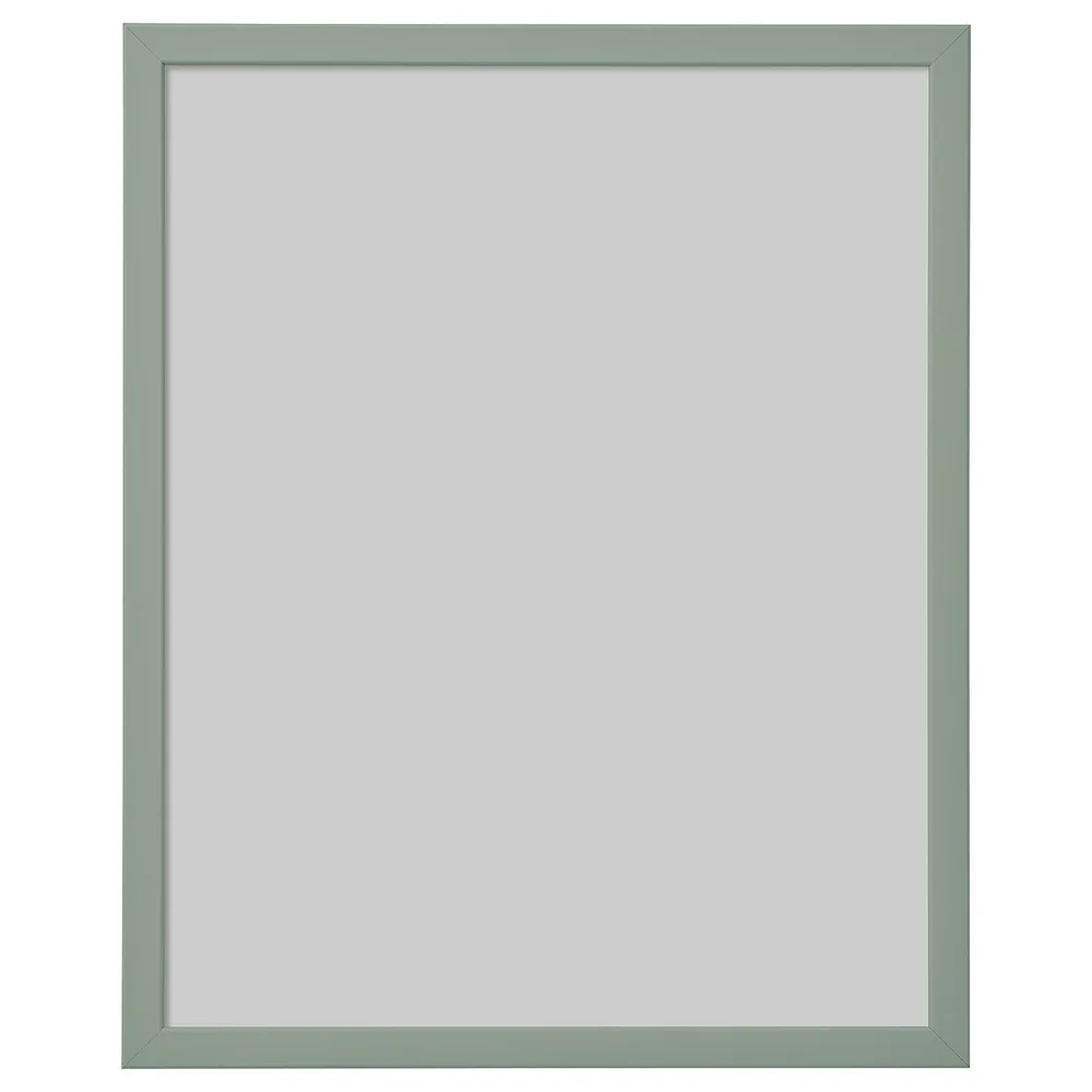IKEA FISKBO (ИКЕА ФИСКБО) — Рамка, светлая серо-зелёная 40x50 см