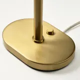 IKEA AKTERSPRING (ИКЕА АКТЕРСПРИНГ) — Лампа настольная, опаловый белый стекло/под латунь 39 см — фото 7