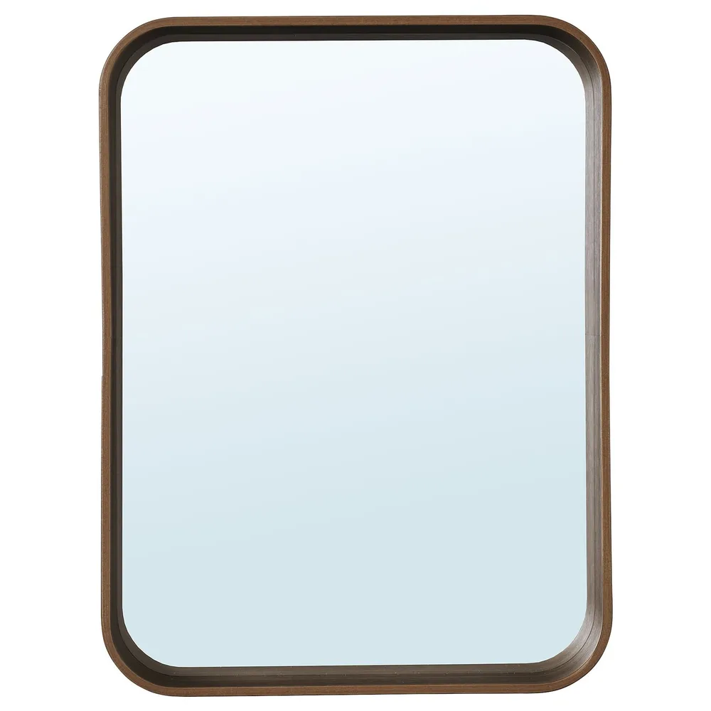 IKEA DVÄRGSYREN (ИКЕА ДВЭРГСИРЕН) — Зеркало, шпон грецкого ореха 28x37 см