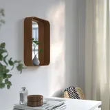 IKEA DVÄRGSYREN (ИКЕА ДВЭРГСИРЕН) — Зеркало, шпон грецкого ореха 28x37 см — фото 2