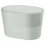 IKEA KINNASJÖ (ИКЕА КИННАШЁ) — Корзина для мусора, с крышкой самоклеящаяся/зелёный 4 л — фото 1