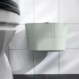 IKEA KINNASJÖ (ИКЕА КИННАШЁ) — Корзина для мусора, с крышкой самоклеящаяся/зелёный 4 л — фото 3