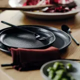 IKEA STOCKHOLM (ИКЕА СТОКХОЛМ) — 2025 Тарелка десертная, чёрный 18 см — фото 2