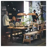 IKEA NARRKOLV (ИКЕА НАРРКОЛВ) — Лампа подвесная, ротанг 56 см — фото 3