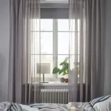 IKEA STENFRÖ (ИКЕА СТЕНФРЁ) — Гардины, 2 шт., серый/на тесьме 145х300 см — фото 3