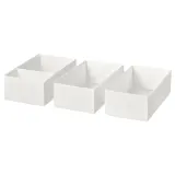 IKEA SKUBB (ИКЕА СКУББ) — Коробка, 3 шт., белый 20х38х12 см — фото 1