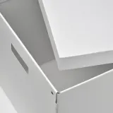 IKEA FJÄDERHARV (ИКЕА ФЙЭДЕРХАРВ) — Коробка с крышкой, белый 32х35х31 см — фото 7